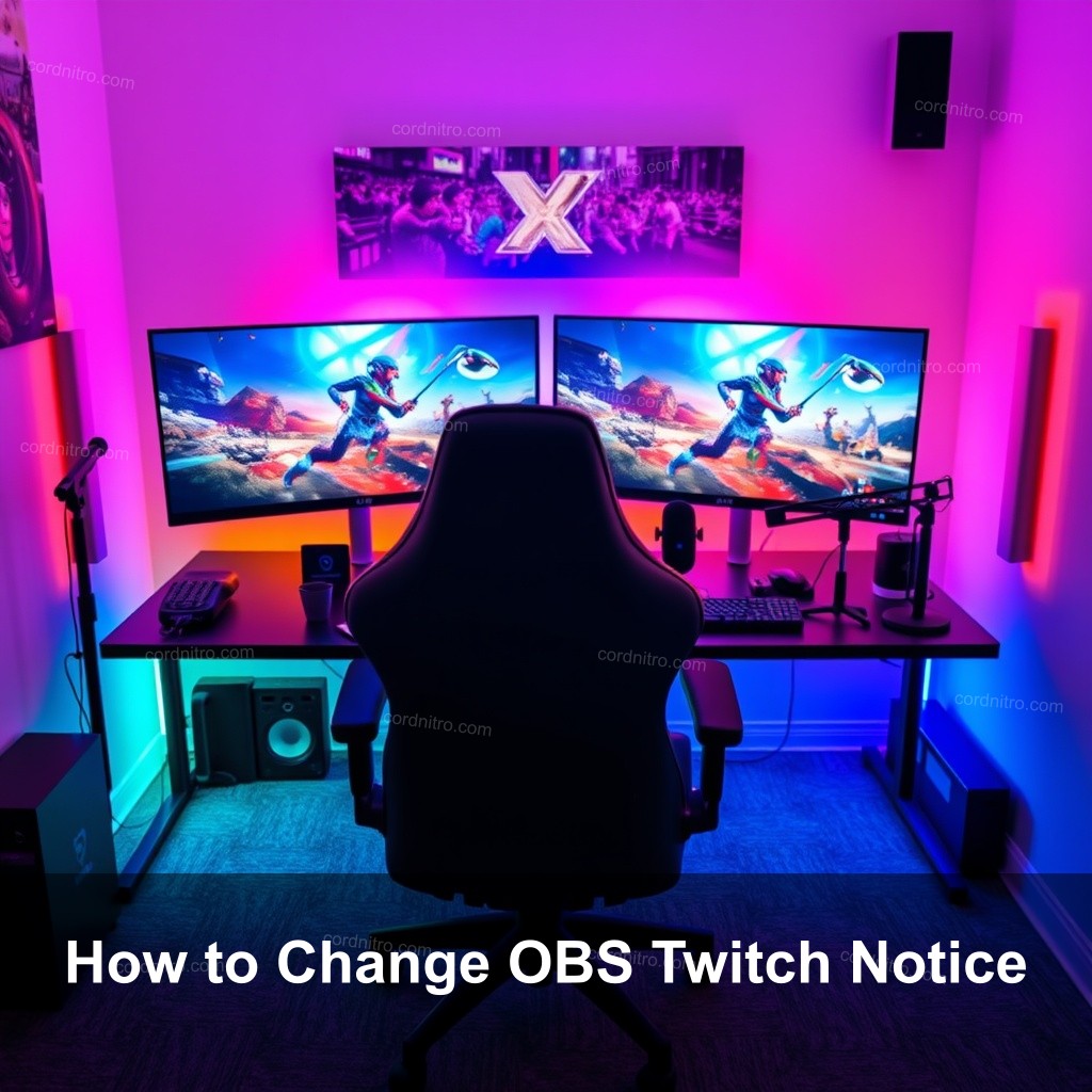 How to Change OBS Twitch Notice