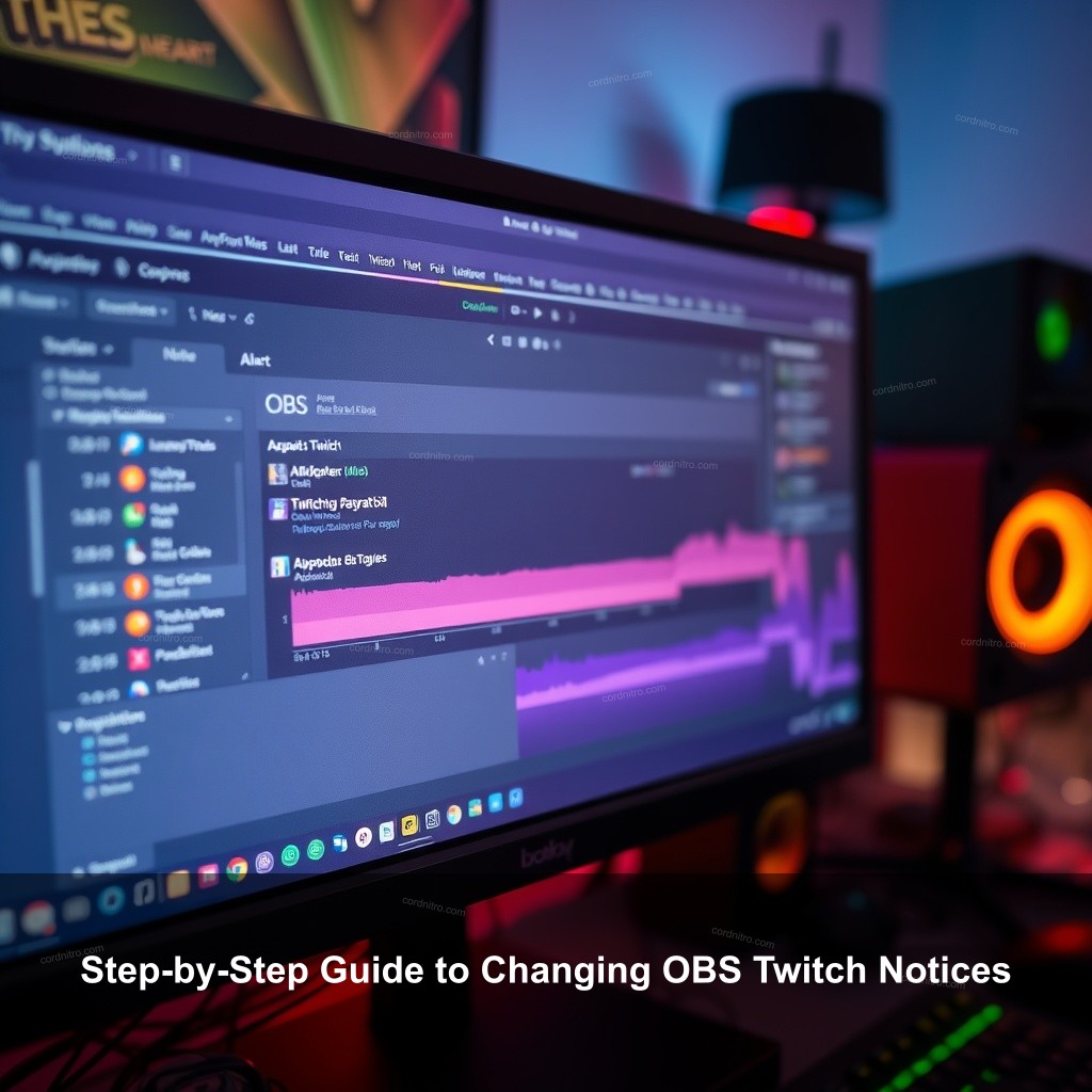 Step-by-Step Guide to Changing OBS Twitch Notices