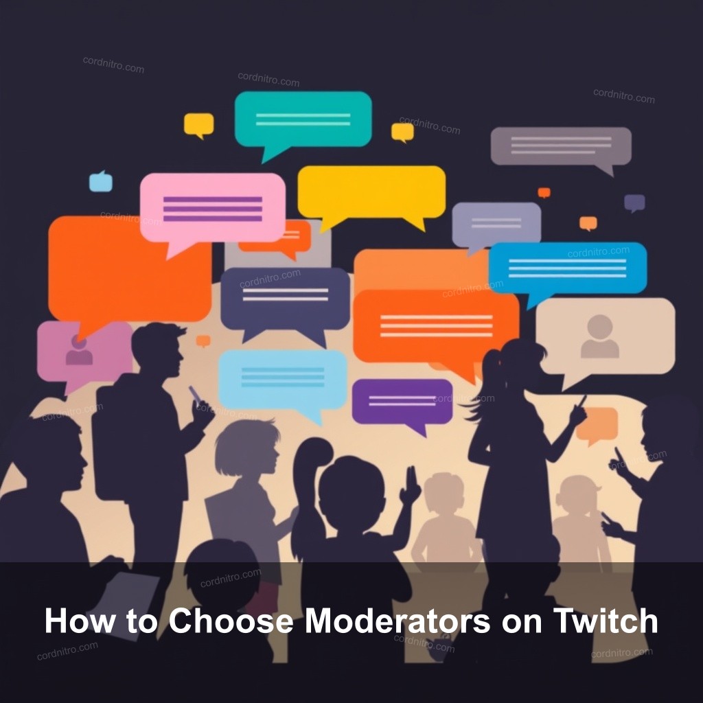 How to Choose Moderators on Twitch