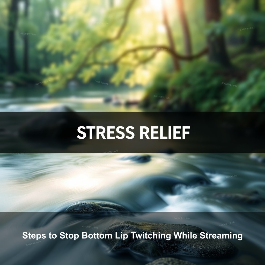 Steps to Stop Bottom Lip Twitching While Streaming